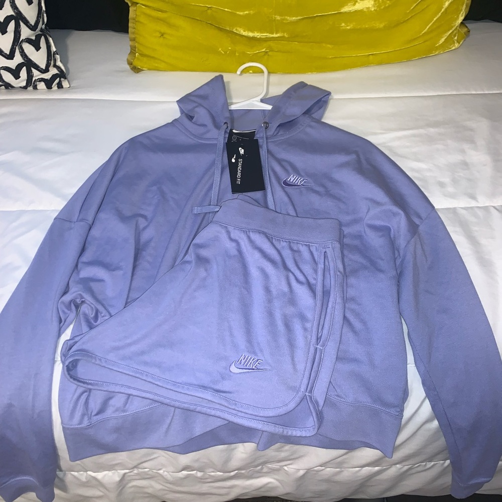 Nike shorts and zip-up set